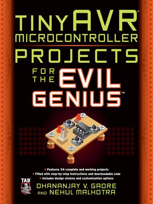 tinyAVR Microcontroller Projects for the Evil Genius - ebook